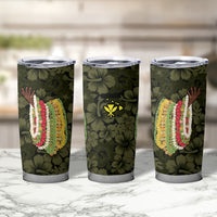 Hawaii Lei Kamehameha Tumbler Cup Melemele Seamless Pattern Hibiscus Flower