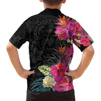Hafa Adai Guam Hawaiian Shirt Tropical Flowers Colorful Vibes