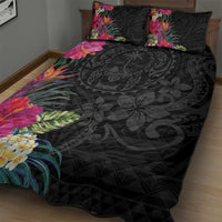 Hafa Adai Guam Quilt Bed Set Tropical Flowers Colorful Vibes