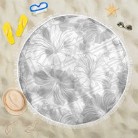 Samoa Lotu Tamaiti Beach Blanket White Sun Day Beauty Hibiscus Ver01