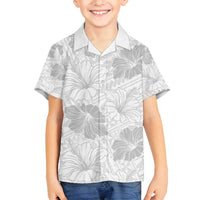 Samoa Lotu Tamaiti Family Matching Summer Maxi Dress and Hawaiian Shirt White Sun Day Beauty Hibiscus Ver01