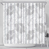 Samoa Lotu Tamaiti Shower Curtain White Sun Day Beauty Hibiscus Ver01