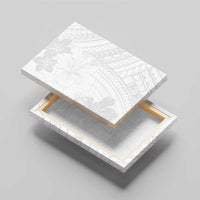 Samoa Lotu Tamaiti Canvas Wall Art White Sun Day Beauty Hibiscus Ver02