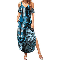 polynesia-dashiki-family-matching-summer-maxi-dress-and-hawaiian-shirt-polynesia-and-africa-traditional-special-together-blue