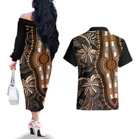 polynesia-dashiki-couples-matching-off-the-shoulder-long-sleeve-dress-and-hawaiian-shirt-polynesia-and-africa-traditional-special-together-gold