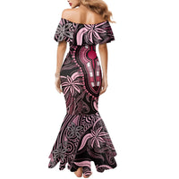 Polynesia Dashiki Mermaid Dress Polynesia and Africa Traditional Special Together Pink LT9 - Polynesian Pride