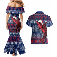 samoa-manuia-le-kirisimasi-couples-matching-mermaid-dress-and-hawaiian-shirt-samoan-fishing-tribal-pattern-christmas-vibe