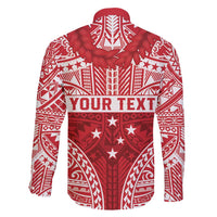 Personalised Toa Samoa Rugby Spirit Family Matching Puletasi and Hawaiian Shirt Red Samoan Tribal Pattern LT9 - Polynesian Pride