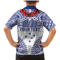 Personalised Toa Samoa Rugby Spirit Family Matching Mermaid Dress and Hawaiian Shirt White Samoan Tribal Pattern - Polynesian Pride