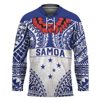 Personalised Toa Samoa Rugby Spirit Hockey Jersey White Samoan Tribal Pattern LT9 Unisex White - Polynesian Pride