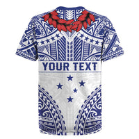 Personalised Toa Samoa Rugby Spirit Rugby Jersey White Samoan Tribal Pattern - Polynesian Pride