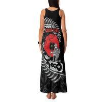 ANZAC Day Aotearoa Silver Fern Maori Personalised Family Matching Tank Maxi Dress and Hawaiian Shirt