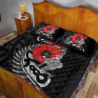ANZAC Day Aotearoa Silver Fern Maori Personalised Quilt Bed Set