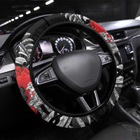 ANZAC Day Aotearoa Silver Fern Maori Steering Wheel Cover