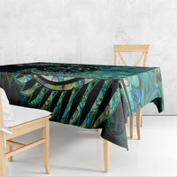 New Zealand Darts Personalised Tablecloth Aotearoa Silver Fern Green Papua Shell Spirit LT9 - Polynesian Pride