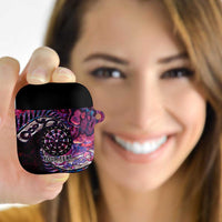 New Zealand Darts Personalised AirPods Case Aotearoa Silver Fern Pink Papua Shell Spirit LT9 Pink - Polynesian Pride