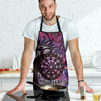 New Zealand Darts Personalised Apron Aotearoa Silver Fern Pink Papua Shell Spirit - Polynesian Pride