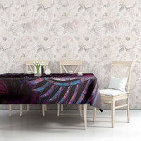 New Zealand Darts Personalised Tablecloth Aotearoa Silver Fern Pink Papua Shell Spirit LT9 - Polynesian Pride