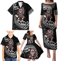 New Zealand Indigenous-Maori Rugby Custom Family Matching Puletasi and Hawaiian Shirt LT9 - Polynesian Pride