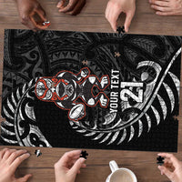 New Zealand Indigenous-Maori Rugby Custom Puzzle - Polynesian Pride