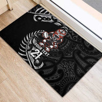 New Zealand Indigenous-Maori Rugby Custom Rubber Doormat LT9 - Polynesian Pride