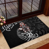 New Zealand Indigenous-Maori Rugby Custom Rubber Doormat LT9 - Polynesian Pride