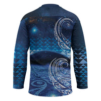 New Zealand Matariki Hockey Jersey Taniko Aramoana With Koru Galaxy Sky Night LT9 - Polynesian Pride