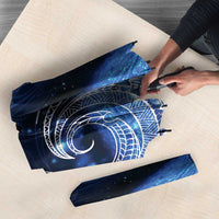 New Zealand Matariki Umbrella Taniko Aramoana With Koru Galaxy Sky Night - Polynesian Pride