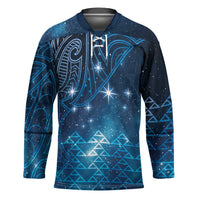 New Zealand Matariki Hockey Jersey Taniko Aramoana With Maori Galaxy Sky Night LT9 Unisex Galaxy - Polynesian Pride