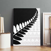 New Zealand Silver Fern Niho Taniwha Canvas Wall Art