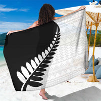 New Zealand Silver Fern Niho Taniwha Sarong LT9 One Size 44 x 66 inches Black - Polynesian Pride