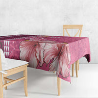 Pink Hibiscus Turle Tablecloth Hawaiian Style Tribal Tapa Pattern LT9 - Polynesian Pride