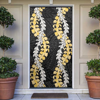 Puakenikeni and Maile Lei Door Cover Black Double Strand Lei - Polynesian Pride