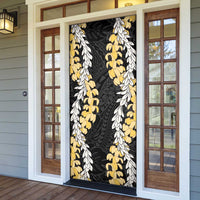 Puakenikeni and Maile Lei Door Cover Black Double Strand Lei - Polynesian Pride