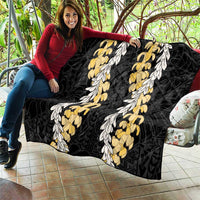 Puakenikeni and Maile Lei Quilt Black Double Strand Lei LT9 - Polynesian Pride