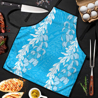 Puakenikeni and Maile Lei Apron Blue Double Strand Lei - Polynesian Pride