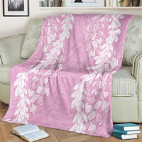 Puakenikeni and Maile Lei Blanket Pink Double Strand Lei