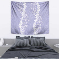 Puakenikeni and Maile Lei Tapestry Purple Double Strand Lei