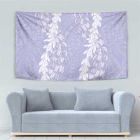 Puakenikeni and Maile Lei Tapestry Purple Double Strand Lei