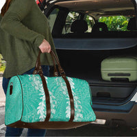 Puakenikeni and Maile Lei Travel Bag Sage Green Double Strand Lei - Polynesian Pride