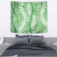 Green Puakenikeni and Maile Lei Tapestry Hawaiian Style Tribal Tapa Double Strand Lei LT9 - Polynesian Pride