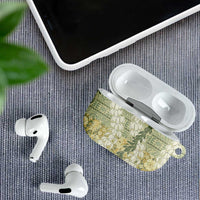 Vintage Puakenikeni and Maile Lei AirPods Case Hawaiian Style Tribal Tapa Double Strand Lei - Polynesian Pride