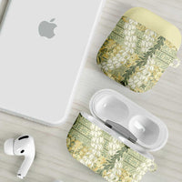 Vintage Puakenikeni and Maile Lei AirPods Case Hawaiian Style Tribal Tapa Double Strand Lei - Polynesian Pride