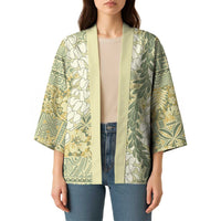 Vintage Puakenikeni and Maile Lei Kimono Hawaiian Style Tribal Tapa Double Strand Lei - Polynesian Pride