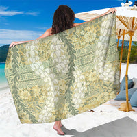 Vintage Puakenikeni and Maile Lei Sarong Hawaiian Style Tribal Tapa Double Strand Lei