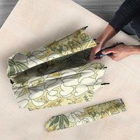 Vintage Puakenikeni and Maile Lei Umbrella Hawaiian Style Tribal Tapa Double Strand Lei - Polynesian Pride