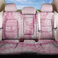 Pink Puakenikeni and Maile Lei Back Car Seat Cover Hawaiian Style Tribal Tapa Double Strand Lei