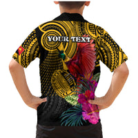 Personalised Papua New Guinea Rugby Family Matching Mermaid Dress and Hawaiian Shirt PNG Kumuls Champions Pacific Bowl LT9 - Polynesian Pride