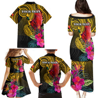 Personalised Papua New Guinea Rugby Family Matching Puletasi Dress and Hawaiian Shirt PNG Kumuls Champions Pacific Bowl LT9 - Polynesian Pride