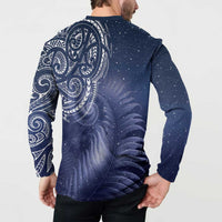 New Zealand Galaxy Fern Button Sweatshirt